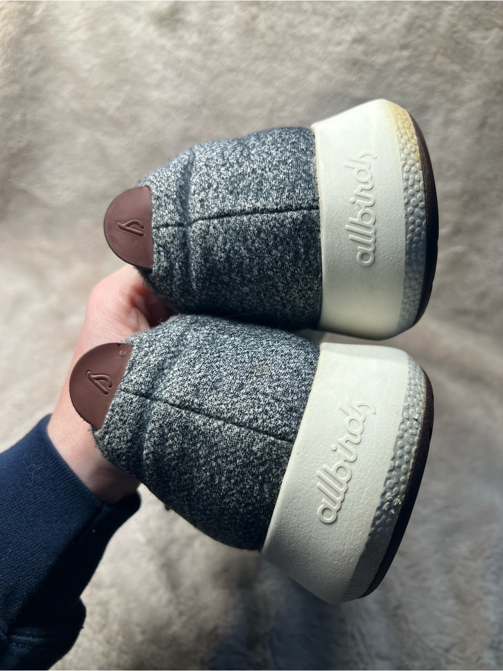Allbirds Men's Wool Runners in grey size 13 - Picture 6 of 6